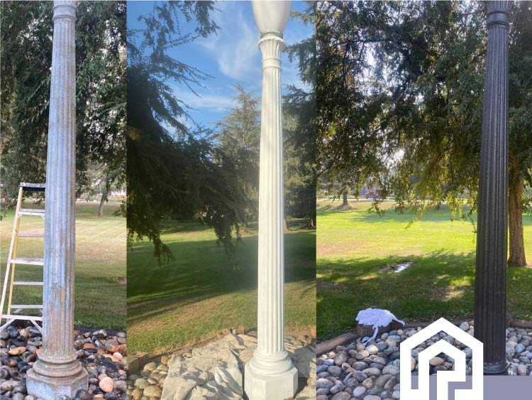 Garage floor epoxy coating application process