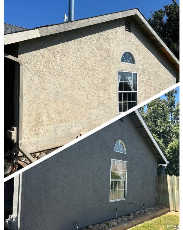 Professional exterior painting service of an old house in Visalia ca