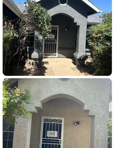 Beautifully repainted house exterior with a smooth, durable, and refreshed look