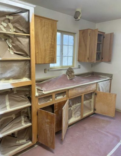 Professional cabinet refinishing in Visalia restoring worn-out kitchen and bathroom cabinets