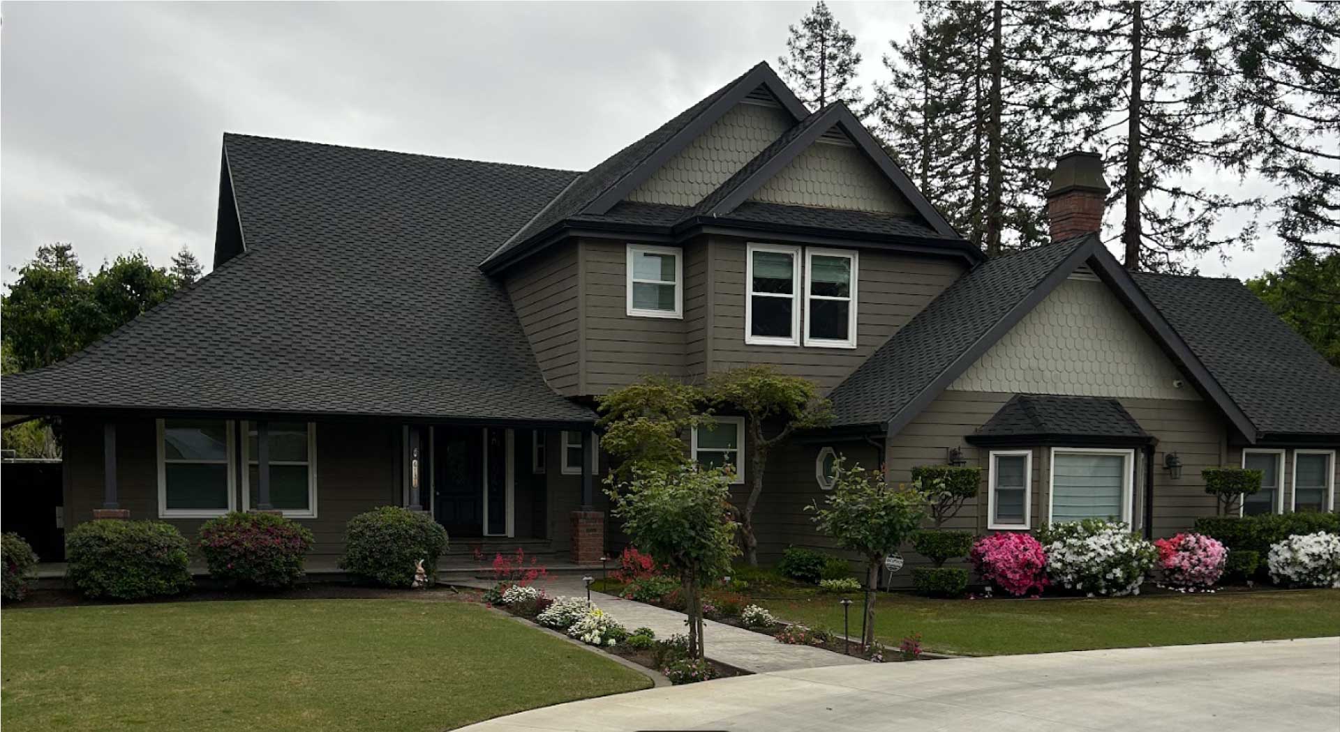 front house after premium exterior painting in sanger, california