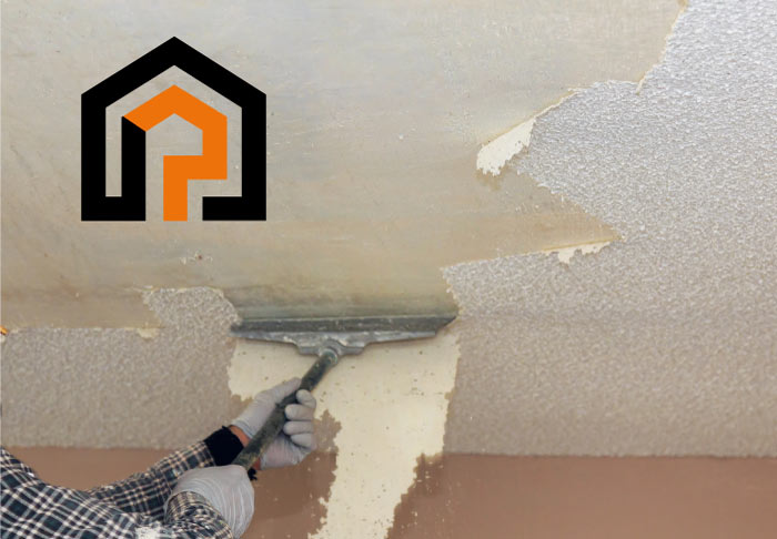 final stage of popcorn ceiling removal