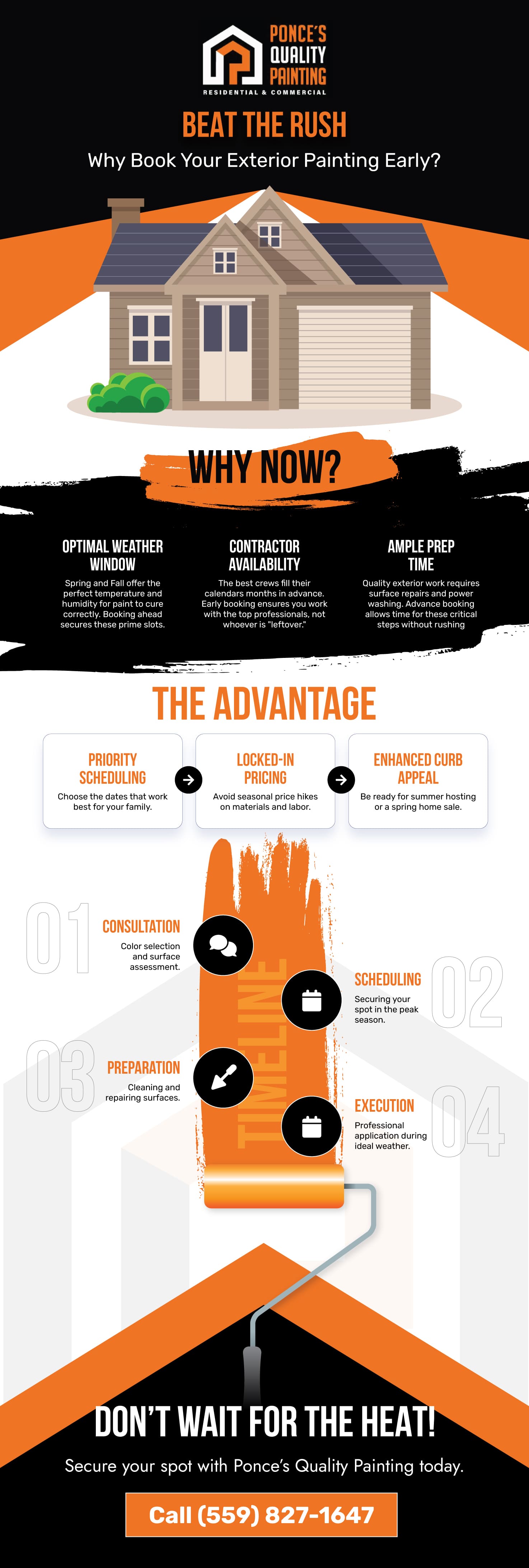 Why You Should Book Your Exterior Paint Job in February infographic